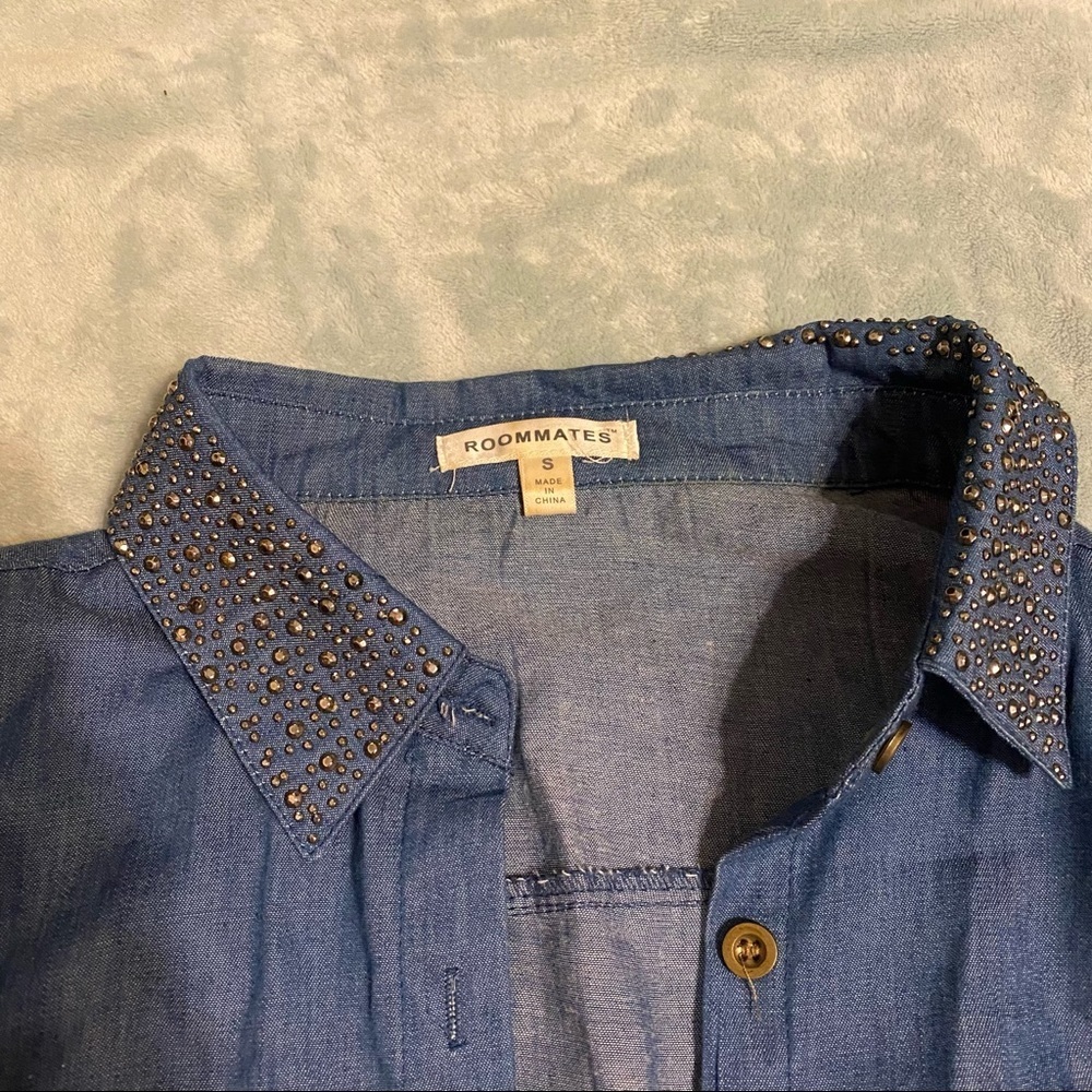 Blinged denim shirt - Picture 2 of 5